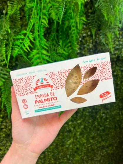 Empada de palmito, fotografia oficial do cardápio Vita e Alimenti